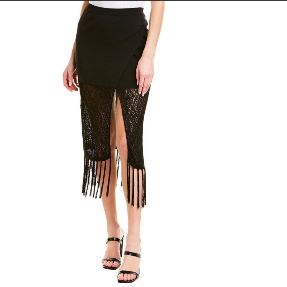 Ramy Brook Women’s Crochet Codey Midi Skirt, XXS